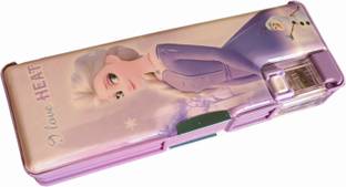 FEBRINA Frozen Elsa Plastic Pencil Box 1 LED Lamp Art Plastic Pencil Box Art Plastic Pencil Box