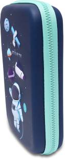 Villy 3D Embossed Hardtop Pencil Case with Compartments Art EVA Pencil Box