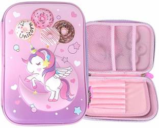 Aekko Pencil Pouch Unicorn Art Canvas Pencil Box