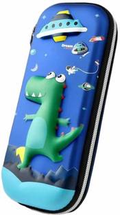 Barbarik 3D Eva Pencil Case for Kids, Large Capacity Pencil Pouch for with Zip Closure Dinosaur Art EVA Pencil Box