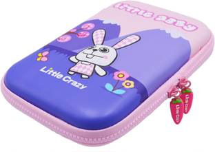 Quickk Multipurpose 2 Pencil Pouch with stationery 2 Zipper pouch with stationery Art EVA Pencil Boxes