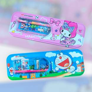 Quirkonic Standard Spiderman, Unicorn, My Melody Art Metal Pencil Boxes