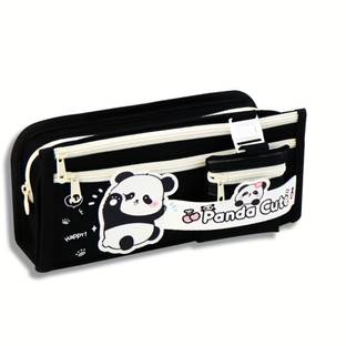 PLENYLOON Panda Panda Art EVA Pencil Box