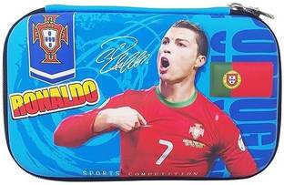 RINGHAS Pencil Pouch Football Player 3D EVA (Pack of 1) Football Player Art Canvas Pencil Box