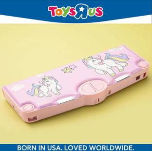 Toys R Us GLOBALLY RECOMMENDED HOT SELLING TRENDING MADE IDEAL FOR GIRLS STATIONERY ORGANIZER MAGICAL BABY UNICORN THEME MULTIPLE BUTTONS PLASTIC COMPASS Art Plastic Pencil Box