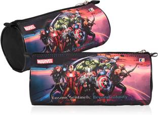 DISNEY Pencil Pouch Marvel Avengers Print Art Canvas Pencil Boxes