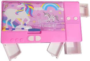 NXSVAA 009 UNICORN Art Plastic Pencil Box