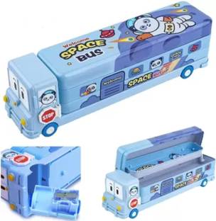 Prezzie Villa Bus shaped Space Bus Art Metal Pencil Box