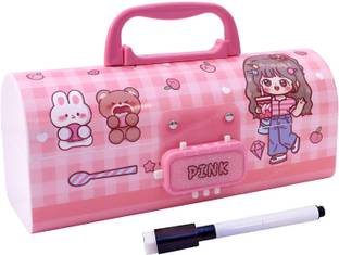 HEEPI password compass box unique designed password pencil box for kids-multicolor- Art Plastic Pencil Box