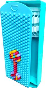 TECHNOCHITRA Lego Game Puzzle Learning Peg Board Art Plastic Pencil Box