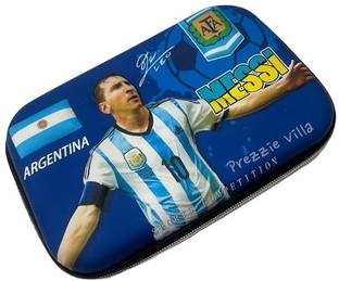 RINGHAS Messi Pencil Pouch For Boys **Students** Art Canvas Pencil Box