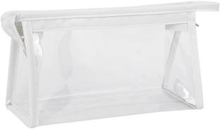 cisel Large Capacity Pencil Bag, Multi-Purpose Transparent Pencil Pouch with Zipper Transparent Art Plastic Pencil Box