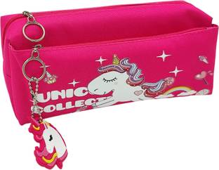 dishvy Unicorn Pencil Pouch for Girls/Boys |Multipurpose Pouch for Kids Art Canvas Pencil Box