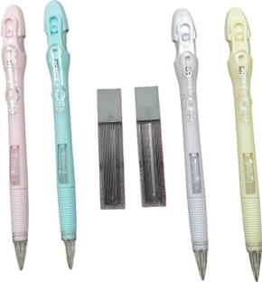 KOPIKALAM Pastel lead Pencil 0.7mm with 360 degree rubber covered with cap and 2 Lead Pencil