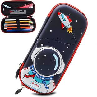 HASTHIP 123 Three-layer classification design, independent large pen slot, front pocket mesh pocket, easy access, large capacity 230mm * 100mm. Art EVA Pencil Box