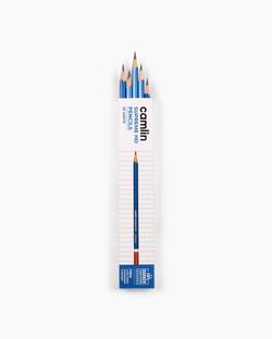 Camlin Supreme HD Pencils Box of 10 pencils with Eraser and Long Point Sharpener Pencil