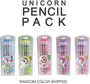 DRUPE Unicorn Stationery Grip Eraser and Sharpener for Kids, School, Office work Pencil