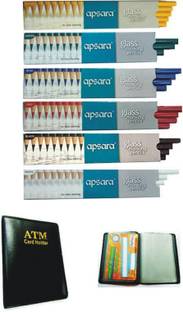 APSARA Wax Based Glass Marking Pencils in All Assorted Colours - Set of 18 Pc. Value Pack Pencil