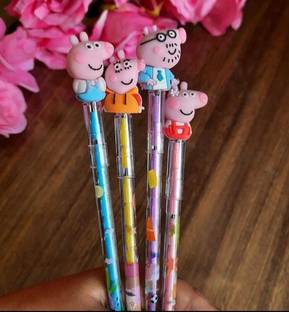 AMANVANI Pencil Set for kids,Push-up Non Sharpening Stacking Pencil for Kids Return Gifts Pencil