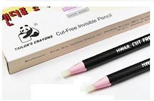 VSM Panda Hwail Cut-Free Invisible Wax Pencil for Writing Marking on Fabric, Cloth Pencil