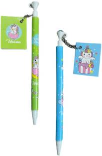 Tlismi Colourful Cute Unicorn Design Non Sharpening Push-up Pencil with Mini Dairy Pencil
