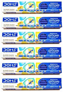 DOMS GROOVE PENCIL 60 PENCIL, 6 ERASER, 6 SHARPNER Pencil