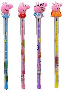 SJ Enterprises Peppa Pig Pencils for School Stationery Birthday Return Gifts for Kids Pencil
