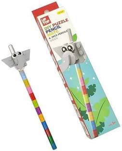 Poohan Elephant DIY LEGO Puzzle Pencil Mate for kids Birthday Return Gifts (Pack of 3) Pencil