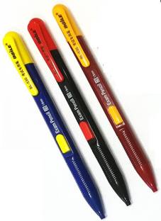 FRKB 3pc 1.8mm Flat Chisel Lead Mechanical Pencil for Writing, sketching Etc. Pencil