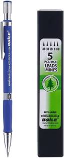FRKB 2.0mm Mechanical Auto Pencil and Lead Box with 5 Leads Body Color Blue Pencil