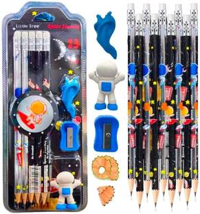 AAHANSHOPPE ASTRONAUT SPACE THEME PENCIL GIFT SET PACK OF 2 SETS Pencil