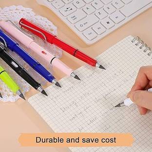 KHILONEWALA 2 Pcs Inkless Pencils Portable Reusable and Erasable Metal Writing Pencil Pencil
