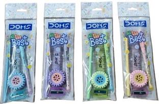 DOMS All the Best kit |Each contains 1No -Pen,Pencil,sharpener,eraser and 15cm scale| Pencil