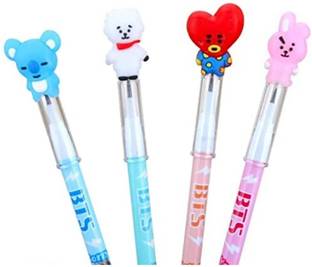 cutetoys BTS army lead bullet pencil pack of 4 Colorful set for Girls Pencil