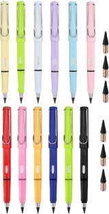AlexVyan Pencils (6 Graphite Nib Extra) with Everlasting Infinite Pencil Replaceable Head Pencil