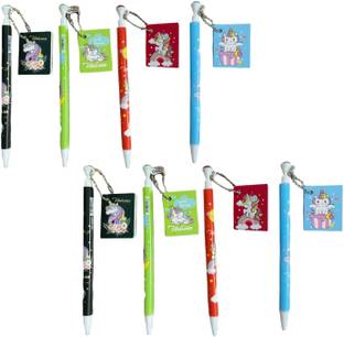 Tlismi Adorable Unicorn Design Push-up Pencil without Sharpening and Mini Dairy Pencil