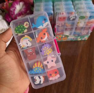Le Delite Cartoon Shape pencil Eraser star unicorn sea mermaid animal Erasers Kid's Pencil