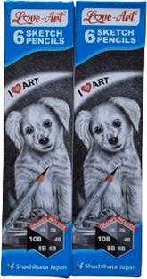 Artline Love-Art 6 Sketch Pencil | Pack of 10 Pencils Pencil