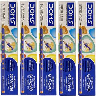 DOMS Innovative Groove Super Dark Graphite Pencil Pencil