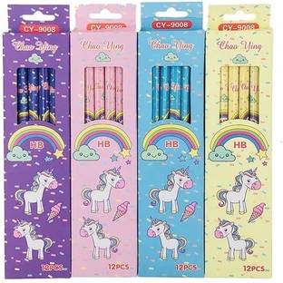triple paper Unicorn Wooden Pencil Set Pencil Pencil