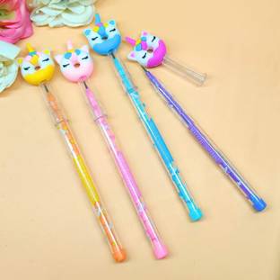 AncientKart Stack Pencil Donut Designed Set of 4 Pencil