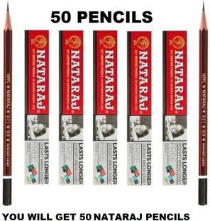 golajitraders NATRAJ RED COVER PENCIL ?? PACK OF 50 Pencil