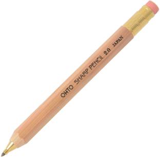 OHTO Mechanical Pencil Wood Sharp with Eraser, 2mm Pencil