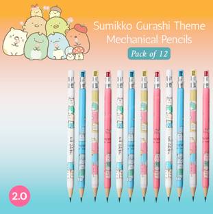 HARDSOSH'S COUTURE Sumikko Gurashi Theme 2.0 Mechanical Pencil – Pack of 12 with Built-in Sharpener Pencil