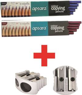 NOZOMI hematoxylin and Eosin Pencils Value Pack of 10 pencils each with super sharpener Pencil