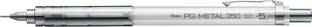 PENTEL PG-METAL350 Drafting Mechanical Pencil, 0.5mm, Clear White Pencil