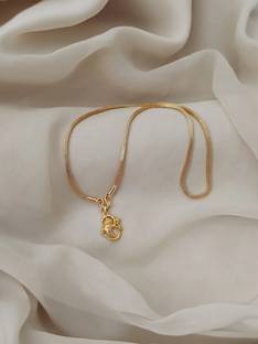 Jeps One Gram Gold Vinayaka Chain Gold-plated Brass Pendant