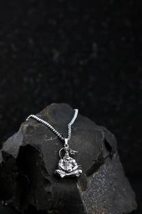 PRRITI Hanuman Silver Locket With Oxidised Silver Chain Silver Alloy Pendant
