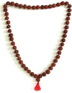 चोपड़ा जेम्स Unique & Effective 5 Mukhi Rudraksha Jap Mala 108 + 1 Beads for Men & Women लकड़ी