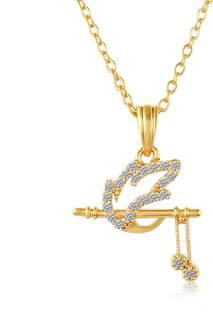 PYR Fashion Radha Krishna Fluet Locket For Girls Women Gold-plated Alloy Pendant Set